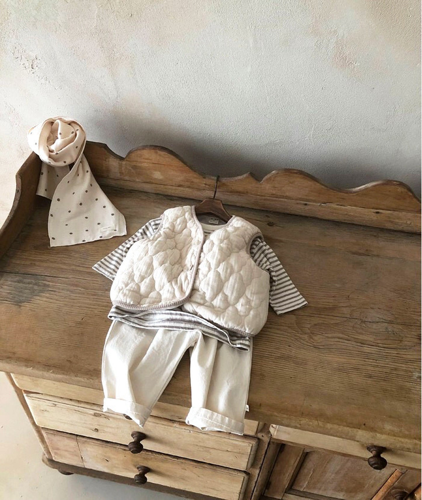 -ベビー キルティング アウター ベスト【mh0000240】 - mamahalo shop - ベスト -  べビー服 - 子供服 - 男の子 - 女の子