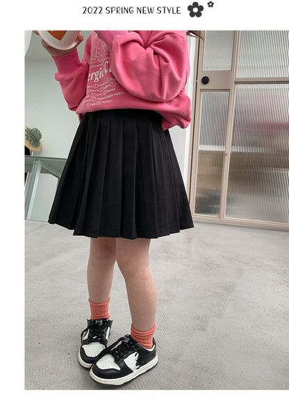 -キッズ プリーツ Aライン スカート - mamahalo shop - スカート -  べビー服 - 子供服 - 男の子 - 女の子