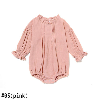 -ベビー 長袖 ふんわり ロンパース【mh0000404】 - mamahalo shop - 長袖ロンパース -  べビー服 - 子供服 - 男の子 - 女の子