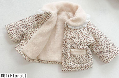 -ベビー フラワー ボアフリース ジャケット【mh0000234】 - mamahalo shop - ショートコート・ジャケット・ジャンパー -  べビー服 - 子供服 - 男の子 - 女の子