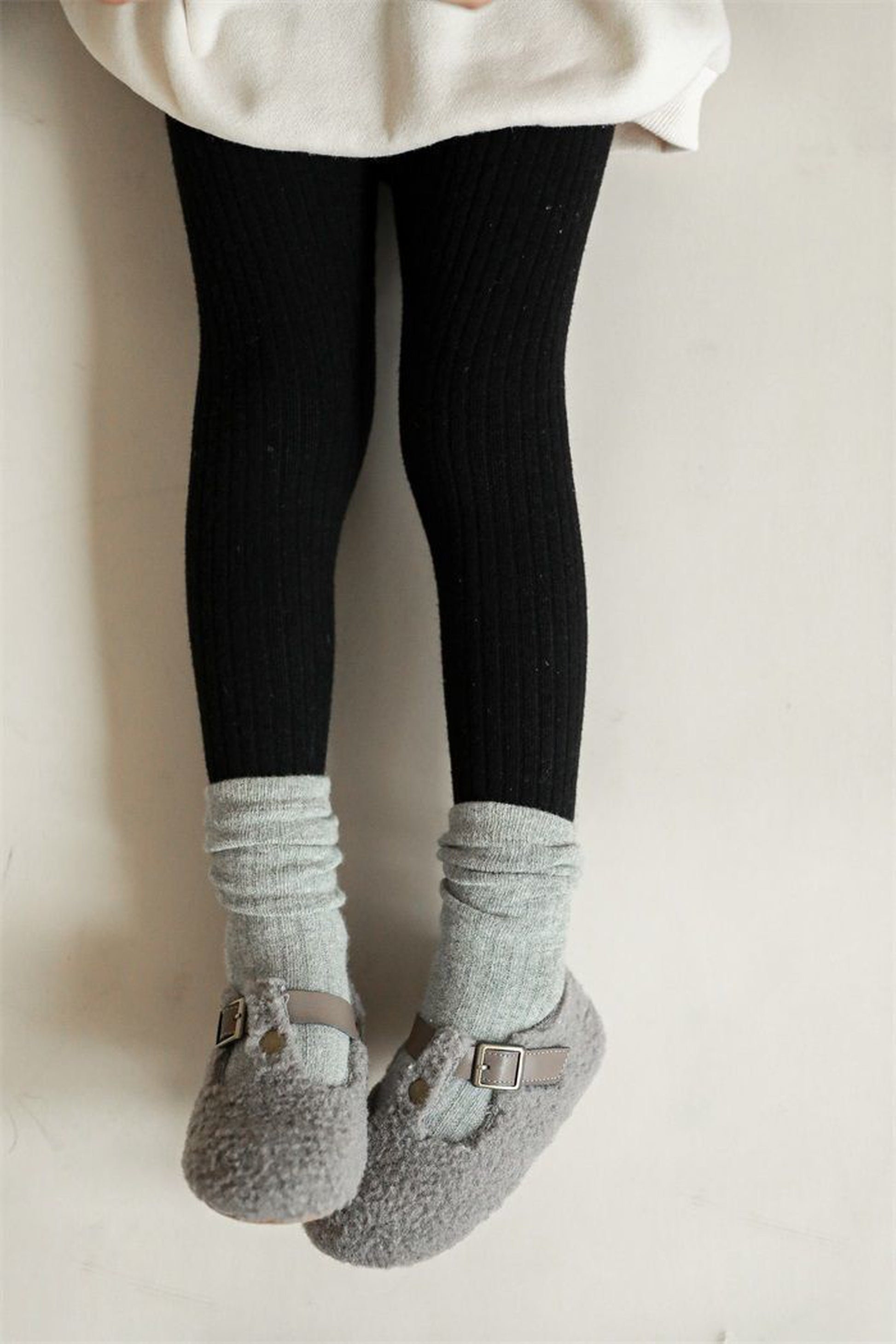 -キッズ リブニット レギンス パンツ【mh0000216】 - mamahalo shop - レギンスパンツ -  べビー服 - 子供服 - 男の子 - 女の子