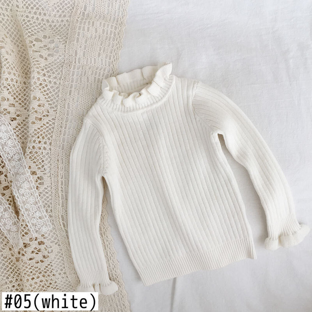 キッズ ニット フリル トップス 48957192 - mamahalo shop - ニット・セーター - ベビー服 - 子供服 - 男の子 - 女の子