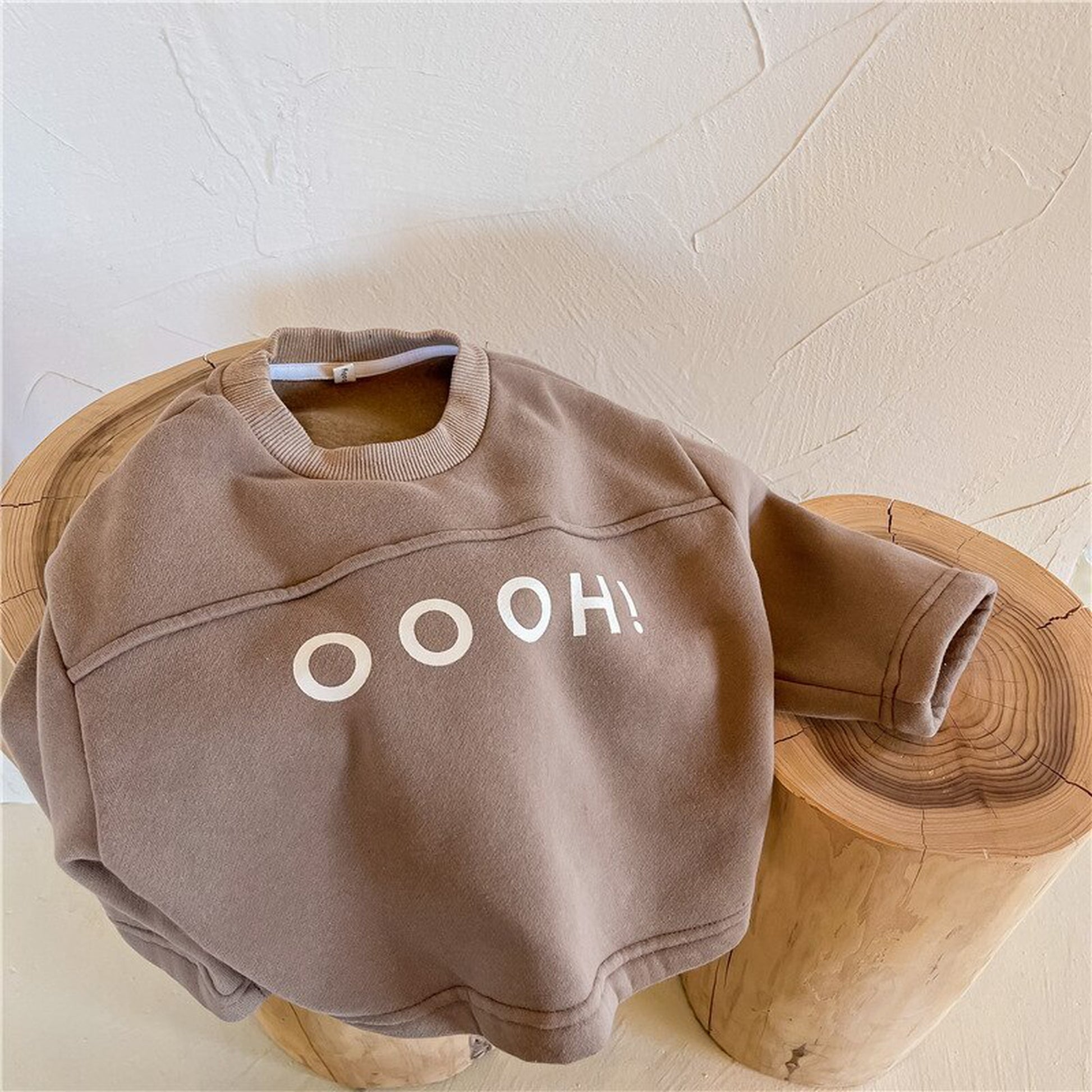 -キッズ レター ロゴ トップス スウェットシャツ【mh0000252】 - mamahalo shop - トレーナー・フーディ -  べビー服 - 子供服 - 男の子 - 女の子