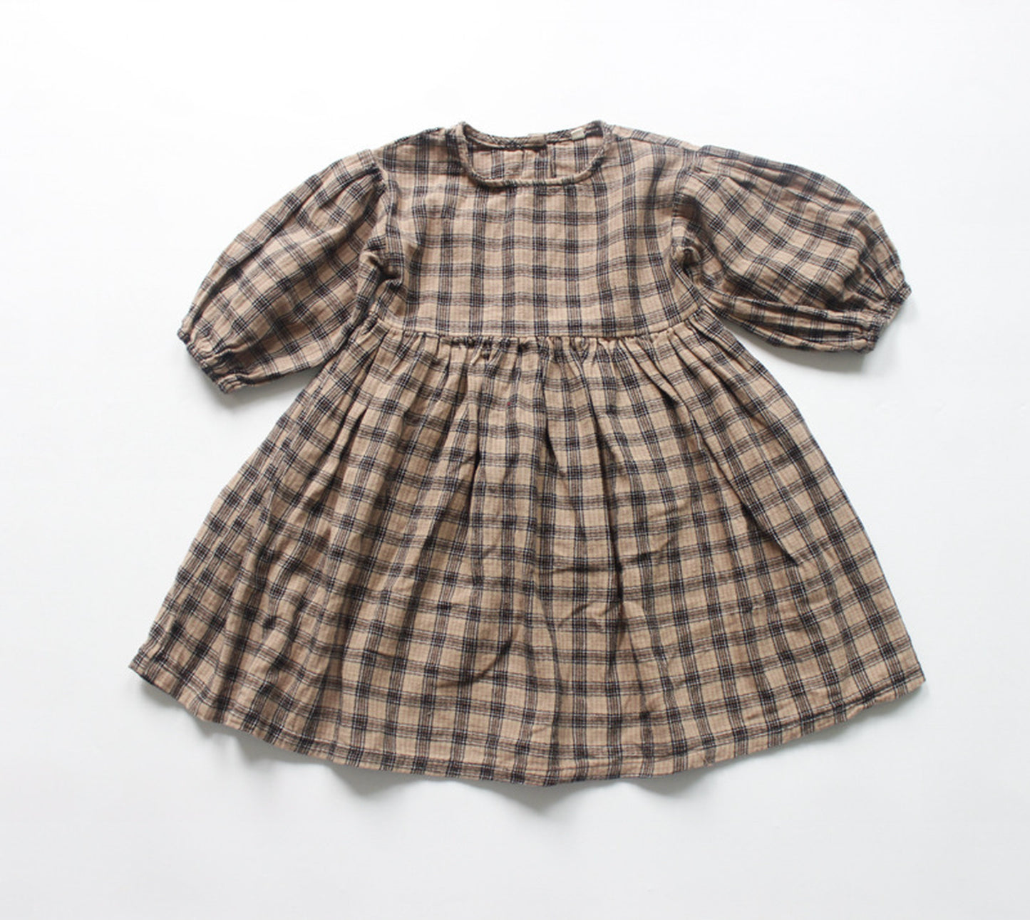 -キッズ チェック ワンピース【mh0000324】 - mamahalo shop - 長袖ワンピース -  べビー服 - 子供服 - 男の子 - 女の子