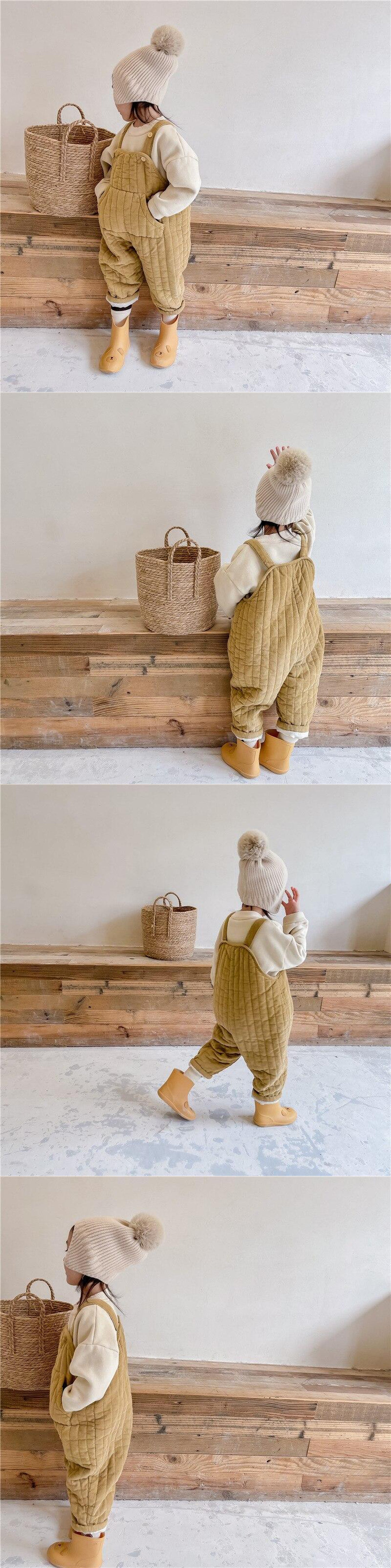 -キッズ コーデュロイ キルティング サロペット サスパンツ【mh0000254】 - mamahalo shop - オーバーオール -  べビー服 - 子供服 - 男の子 - 女の子