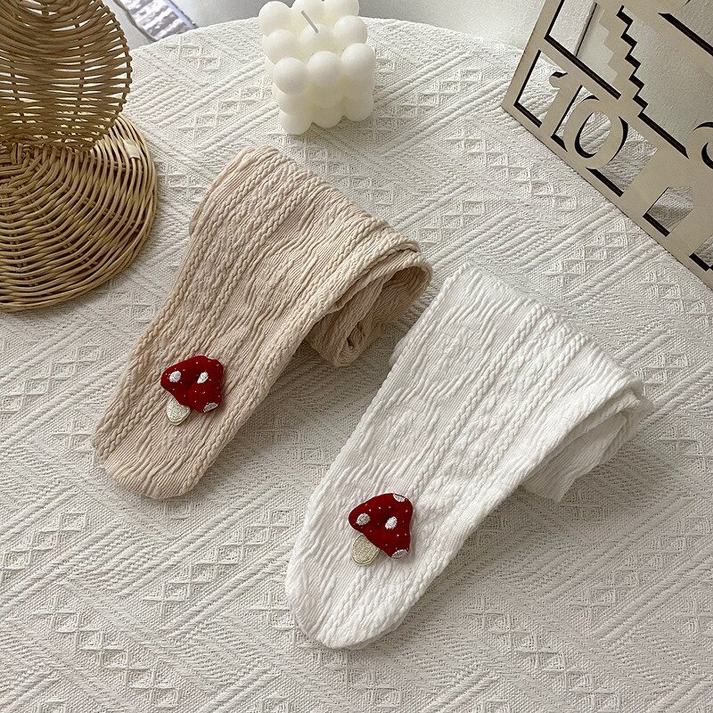 -ベビー きのこ レギンス タイツ パンツ【mh0000358】 - mamahalo shop - レギンスパンツ -  べビー服 - 子供服 - 男の子 - 女の子