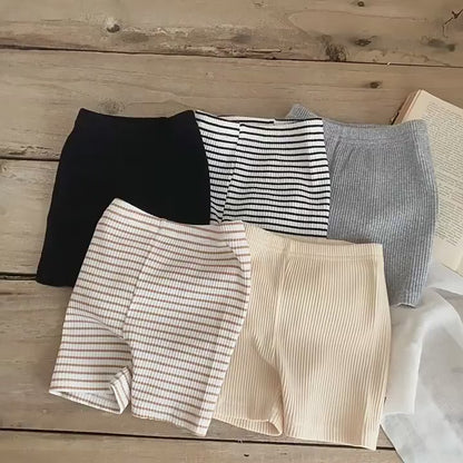 ベビー ボーダー 無地 ショート レギンスパンツ【mh0001357】