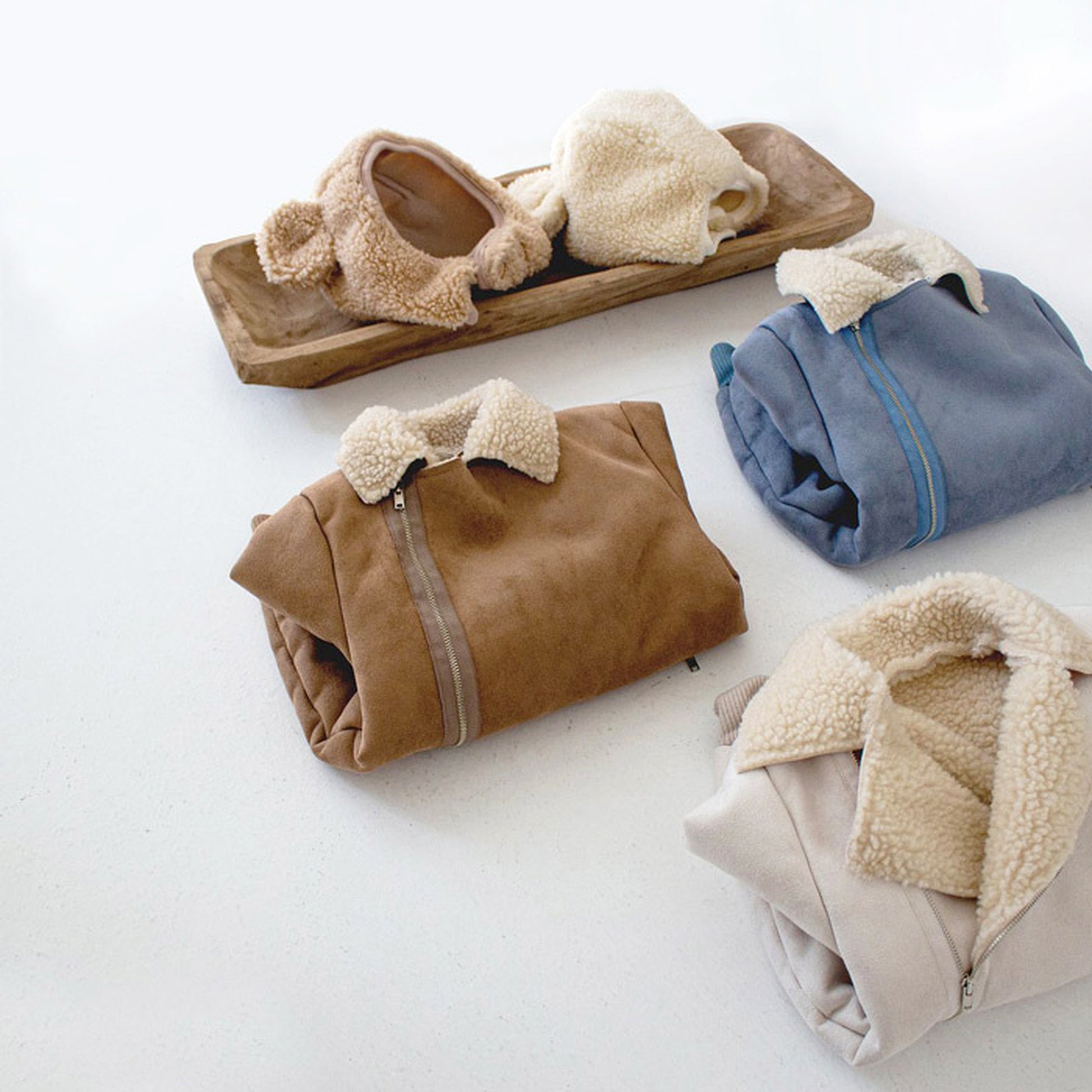 -ベビー ボアフリース アウター ジャンプスーツ【mh0000219】 - mamahalo shop - アウタージャンプスーツ -  べビー服 - 子供服 - 男の子 - 女の子