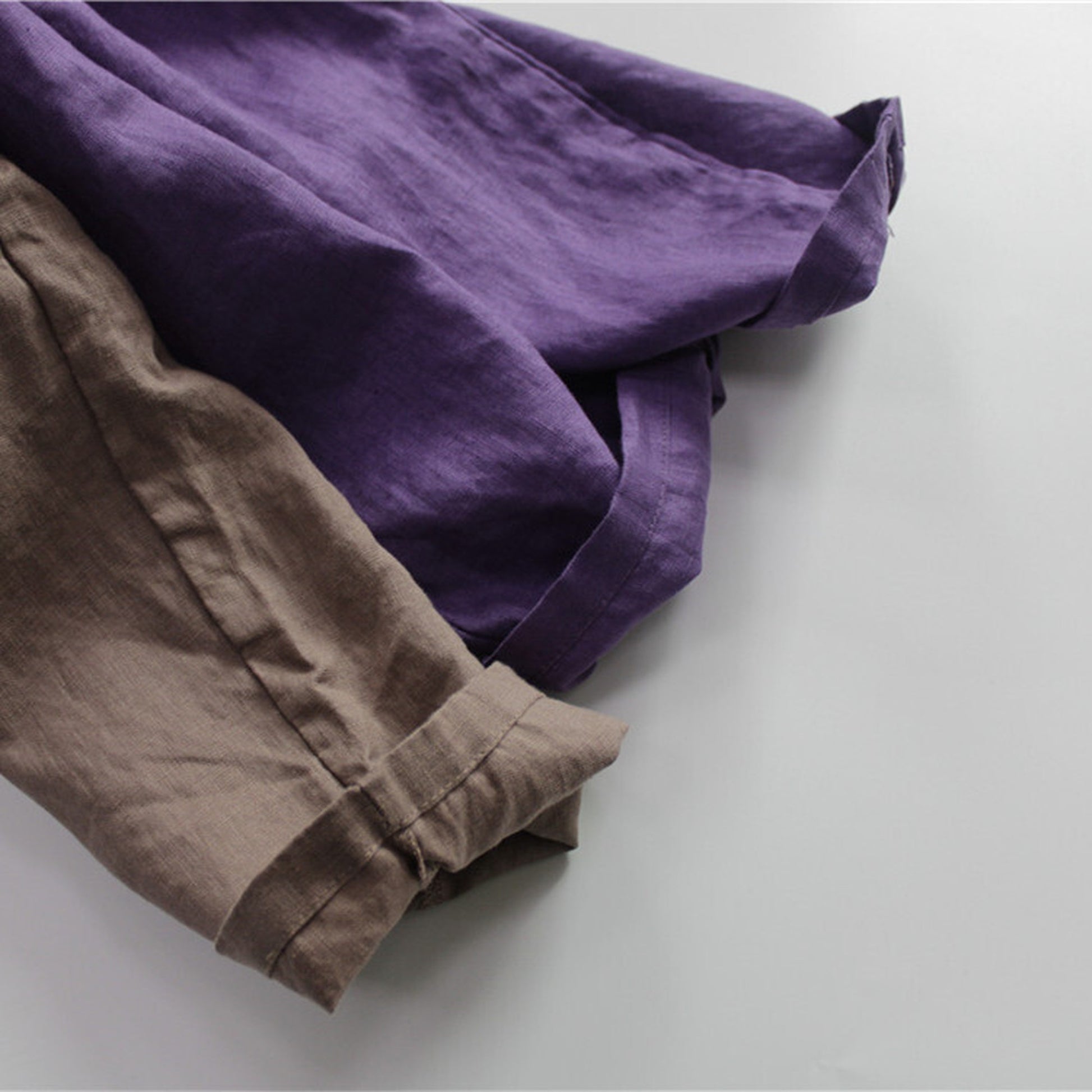 -キッズ サマー コットンリネン パンツ - mamahalo shop - ロングパンツ・スウェットパンツ -  べビー服 - 子供服 - 男の子 - 女の子