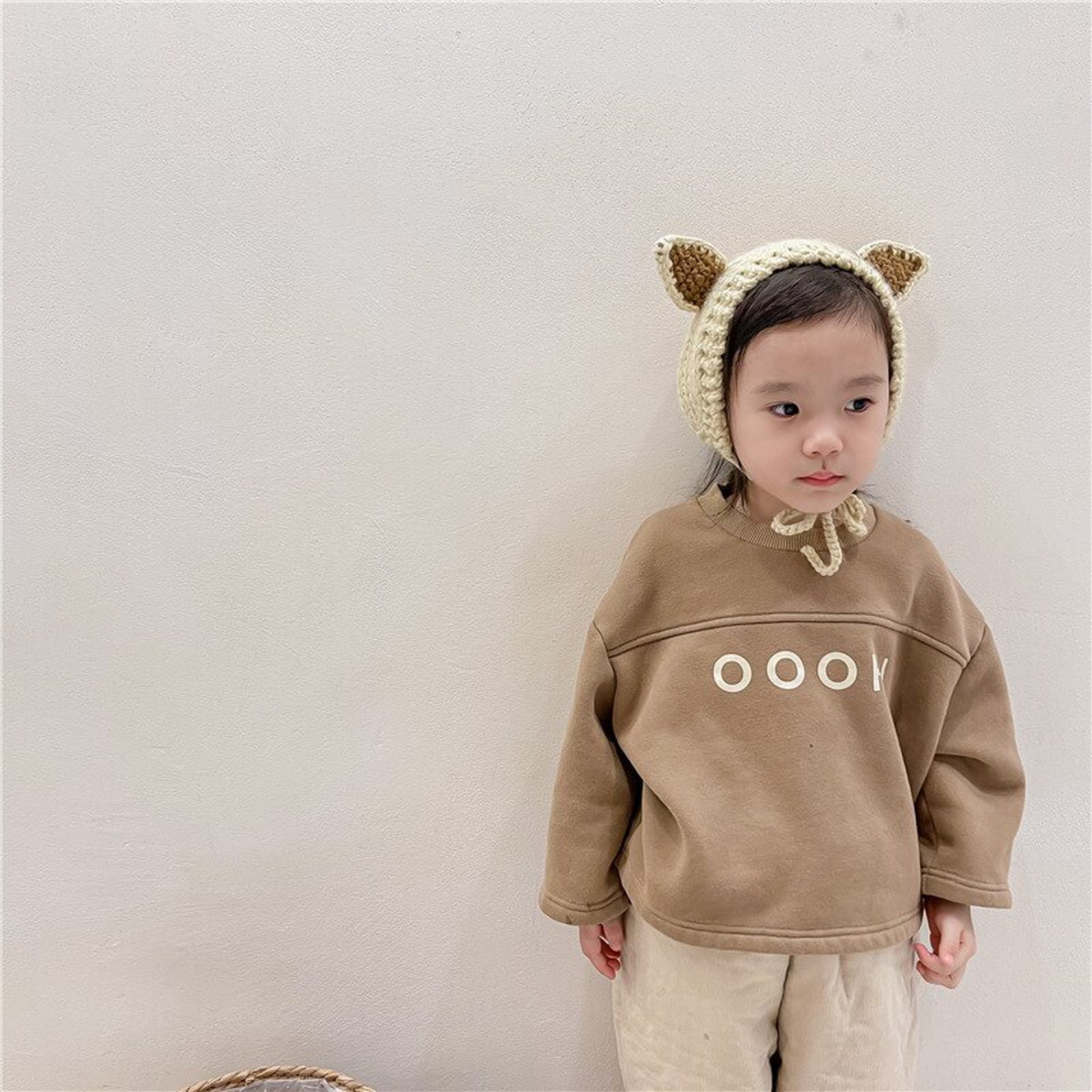 -キッズ レター ロゴ トップス スウェットシャツ【mh0000252】 - mamahalo shop - トレーナー・フーディ -  べビー服 - 子供服 - 男の子 - 女の子