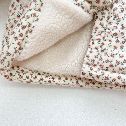 -ベビー フラワー ボアフリース ジャケット【mh0000234】 - mamahalo shop - ショートコート・ジャケット・ジャンパー -  べビー服 - 子供服 - 男の子 - 女の子