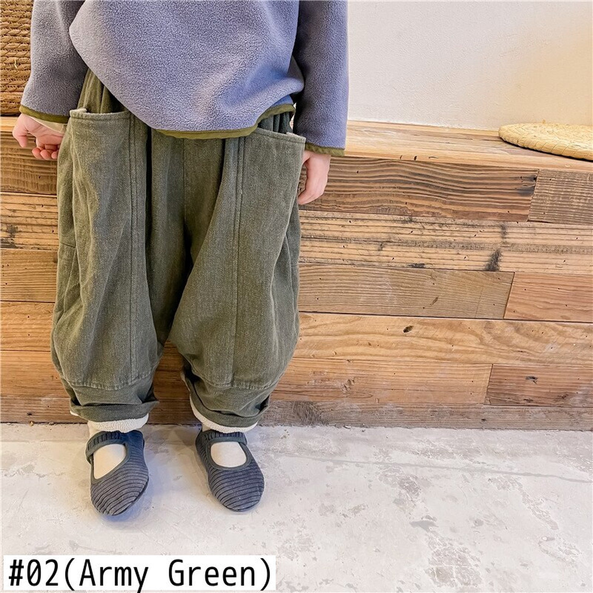 -キッズ 裏起毛 ロングパンツ 暖パン【mh0000281】 - mamahalo shop - ロングパンツ・スウェットパンツ -  べビー服 - 子供服 - 男の子 - 女の子