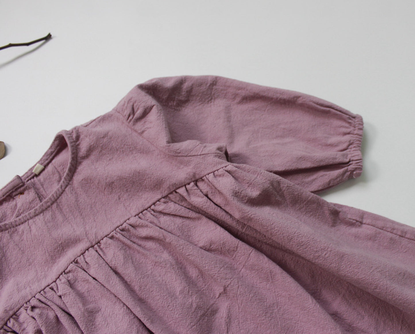 -キッズ コットンリネン ワンピース【mh0000321】 - mamahalo shop - 長袖ワンピース -  べビー服 - 子供服 - 男の子 - 女の子