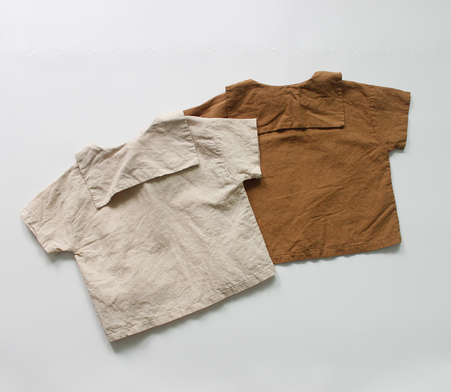 -キッズ セーラーカラー トップス 長袖ブラウス - mamahalo shop - 半袖シャツ・ブラウス -  べビー服 - 子供服 - 男の子 - 女の子