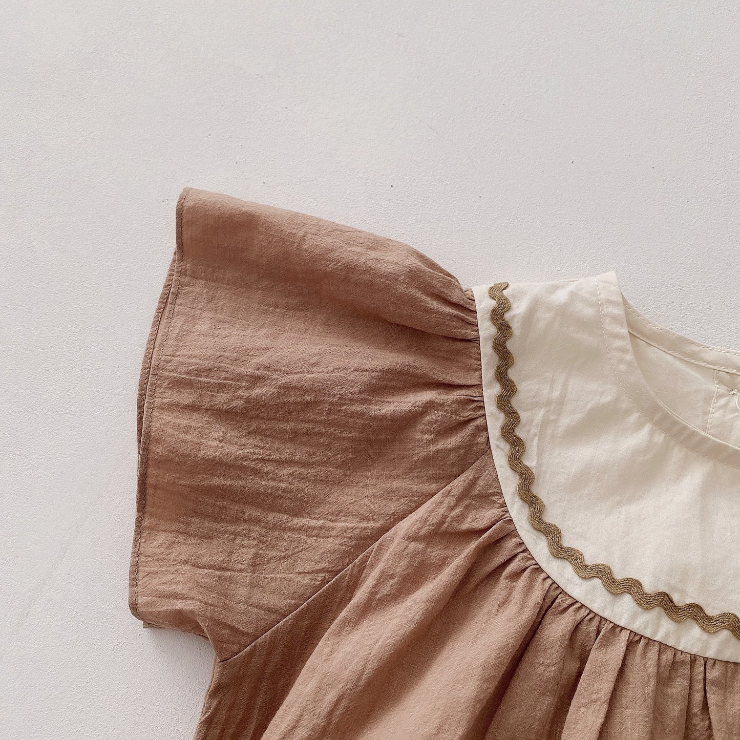 -ベビー バタフライ スリーブ ロンパース 48901799 - mamahalo shop - 半袖ロンパース -  べビー服 - 子供服 - 男の子 - 女の子