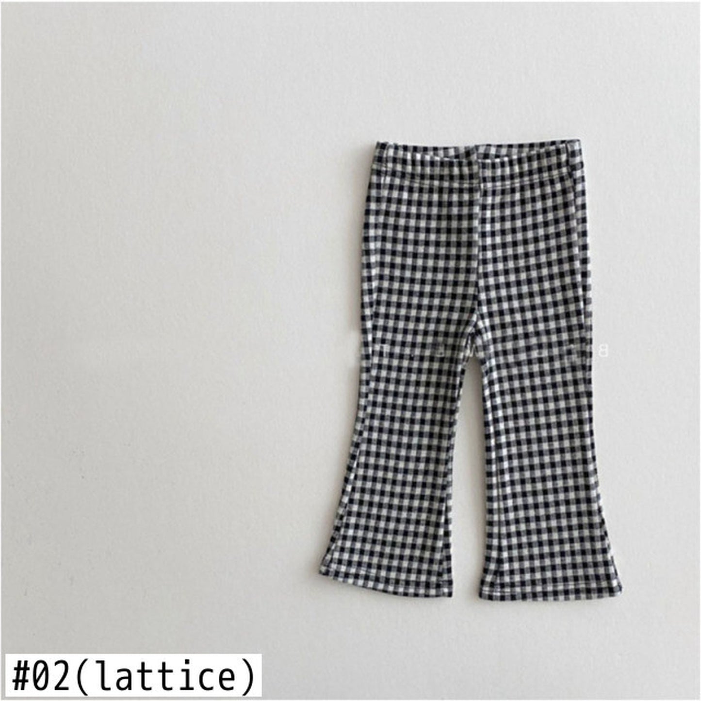 -ベビー キッズ レオパード チェック みずたま フレア パンツ - mamahalo shop - ロングパンツ・スウェットパンツ -  べビー服 - 子供服 - 男の子 - 女の子