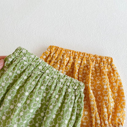 -ベビー フラワー 花柄 キャミチュニック ブルマー セット【mh0000467】 - mamahalo shop - ノースリーブセットアップ -  べビー服 - 子供服 - 男の子 - 女の子