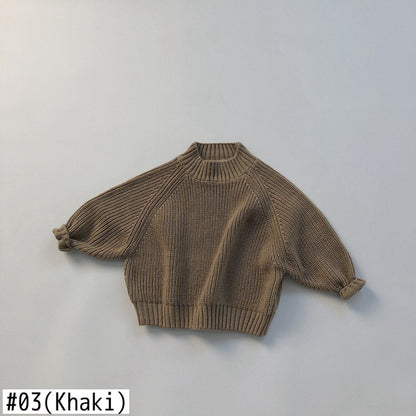 -キッズ シンプル ニット セーター【mh0000261】 - mamahalo shop - ニット・セーター -  べビー服 - 子供服 - 男の子 - 女の子