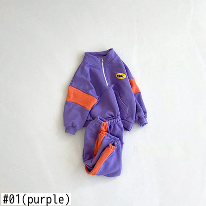 -ベビー キッズ スウェット セットアップ トップス パンツ【mh0000224】 - mamahalo shop - 長袖セットアップ -  べビー服 - 子供服 - 男の子 - 女の子