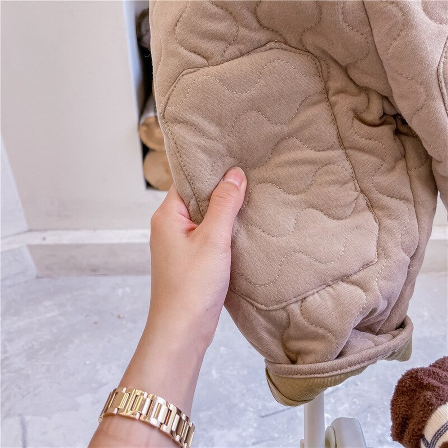 -キッズ キルティング アウター パンツ【mh0000250】 - mamahalo shop - ロングパンツ・スウェットパンツ -  べビー服 - 子供服 - 男の子 - 女の子