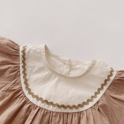 -ベビー バタフライ スリーブ ロンパース 48901799 - mamahalo shop - 半袖ロンパース -  べビー服 - 子供服 - 男の子 - 女の子