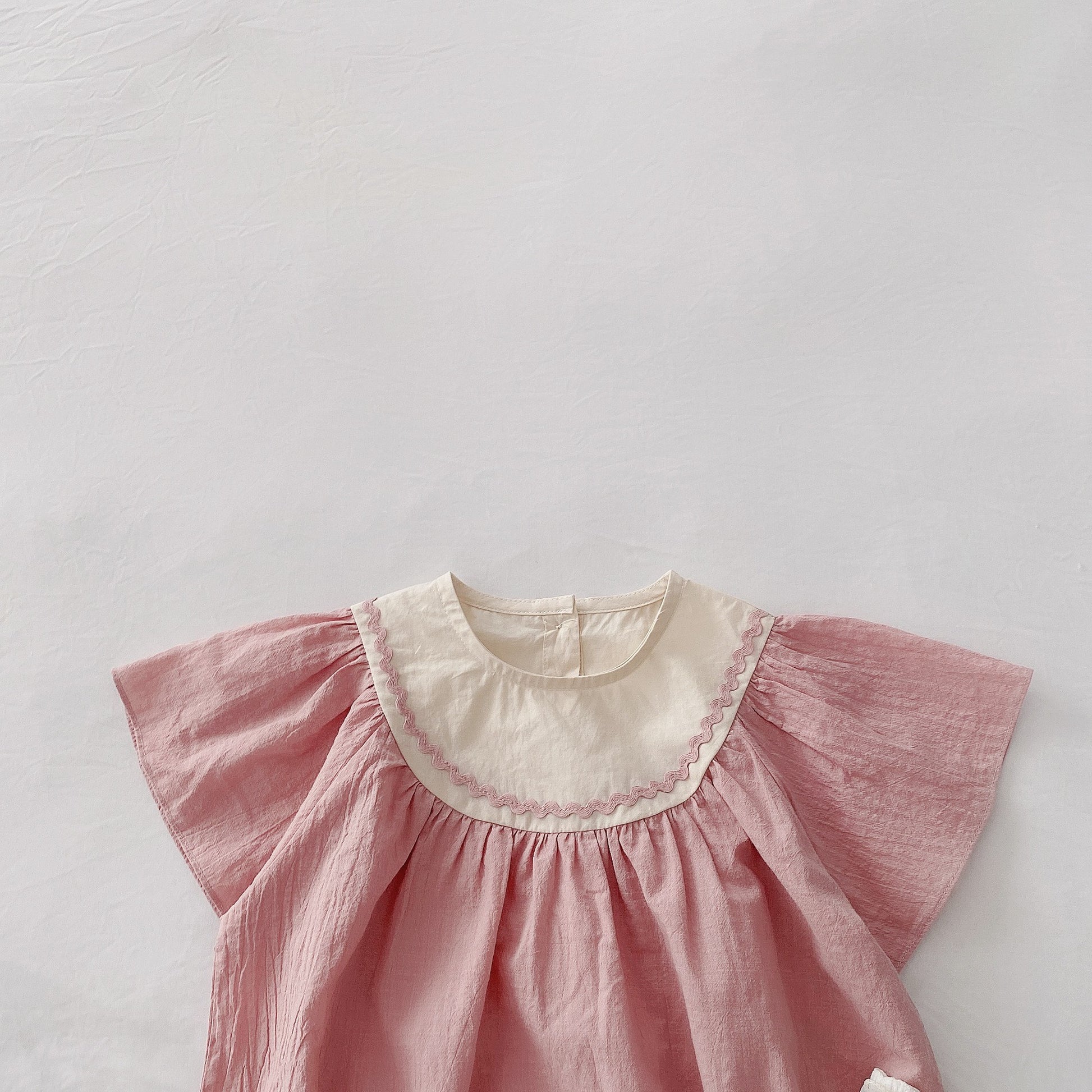 -ベビー バタフライ スリーブ ロンパース 48901799 - mamahalo shop - 半袖ロンパース -  べビー服 - 子供服 - 男の子 - 女の子