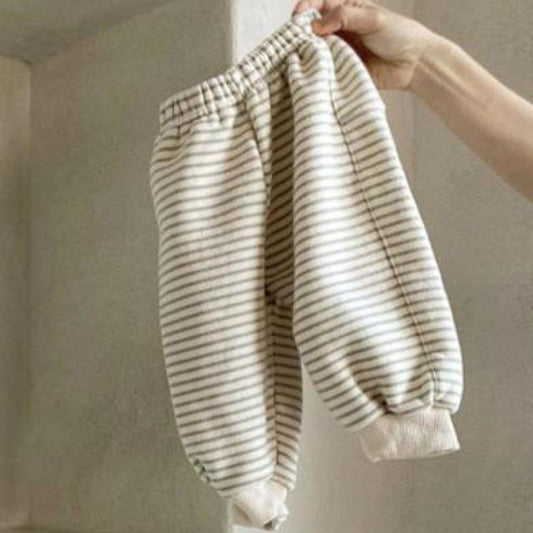 -ベビー ボーダー 無地 スウェット パンツ【mh0000197】 - mamahalo shop - ロングパンツ・スウェットパンツ -  べビー服 - 子供服 - 男の子 - 女の子