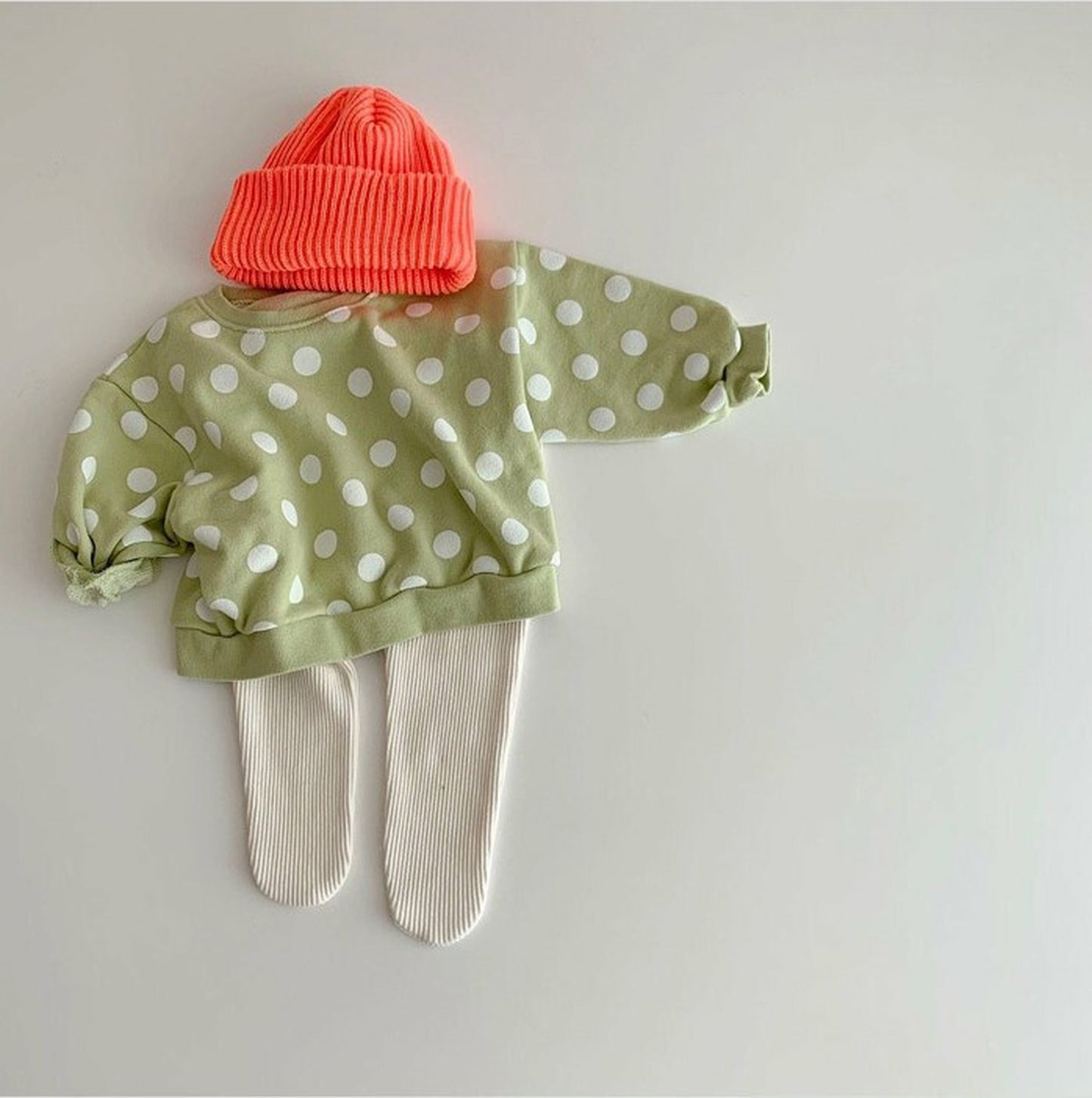 -ベビー リブ 足つき レギンス パンツ タイツ【mh0000074】 - mamahalo shop - レギンスパンツ -  べビー服 - 子供服 - 男の子 - 女の子