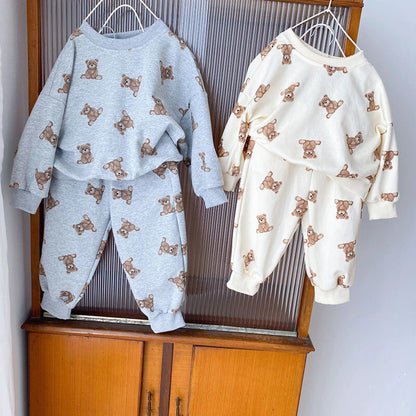 -キッズ セットアップ トレーナー パンツ スウェット【mh0000059】 - mamahalo shop - 長袖セットアップ -  べビー服 - 子供服 - 男の子 - 女の子