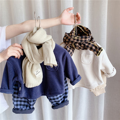 -キッズ フリース トップス【mh0000273】 - mamahalo shop - 長袖Tシャツ -  べビー服 - 子供服 - 男の子 - 女の子