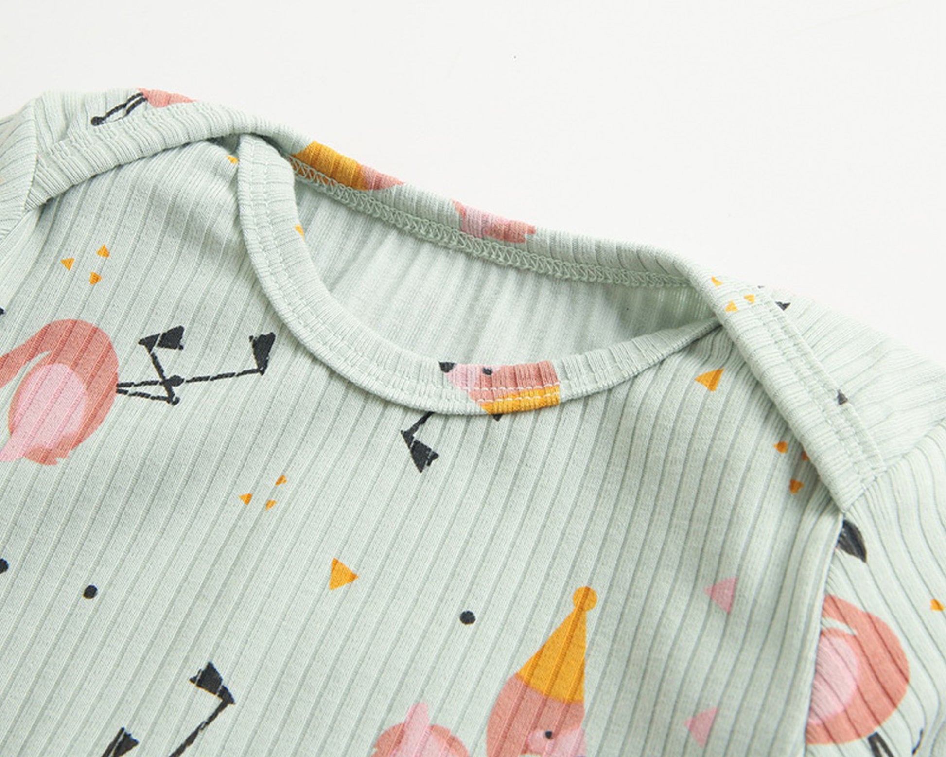 -ベビー ポテト くるま プリント 長袖 ロンパース【mh0000468】 - mamahalo shop - 長袖ロンパース -  べビー服 - 子供服 - 男の子 - 女の子