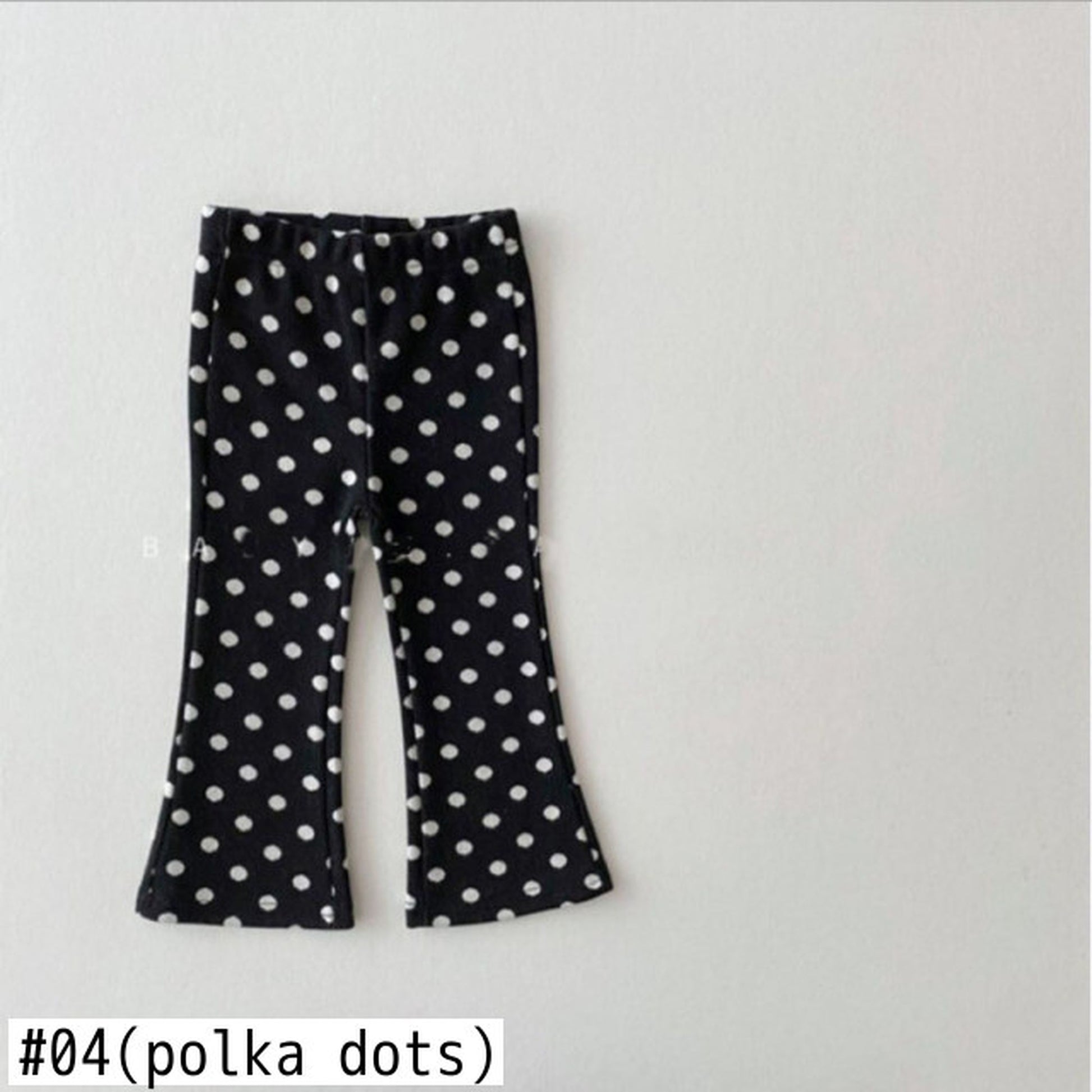 -ベビー キッズ レオパード チェック みずたま フレア パンツ - mamahalo shop - ロングパンツ・スウェットパンツ -  べビー服 - 子供服 - 男の子 - 女の子