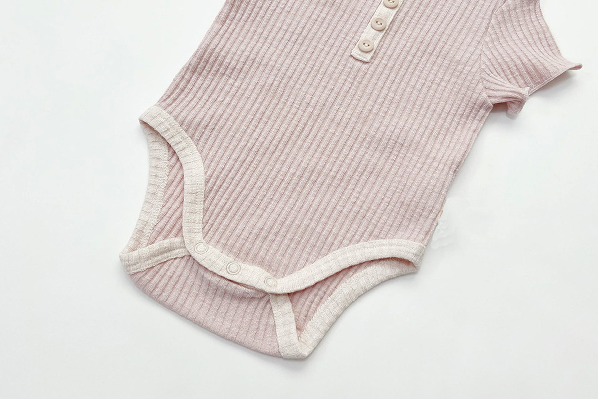 -ベビー リブ 半袖 ロンパース【mh0000777】 - mamahalo shop - 半袖ロンパース -  べビー服 - 子供服 - 男の子 - 女の子