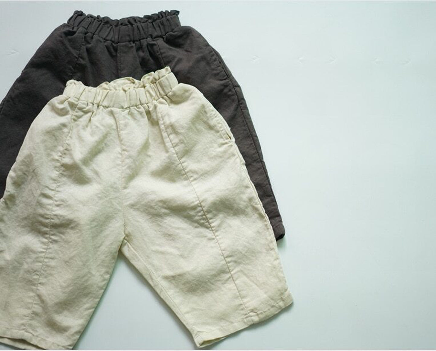 -キッズ コットン サマー パンツ - mamahalo shop - ハーフパンツ・ショートパンツ -  べビー服 - 子供服 - 男の子 - 女の子