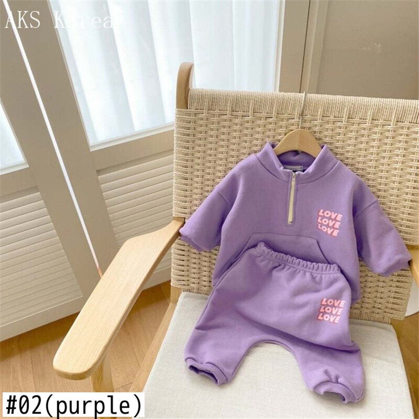 -キッズ セットアップ ロゴ スウェット トップス パンツ【mh0000201】 - mamahalo shop - 長袖セットアップ -  べビー服 - 子供服 - 男の子 - 女の子