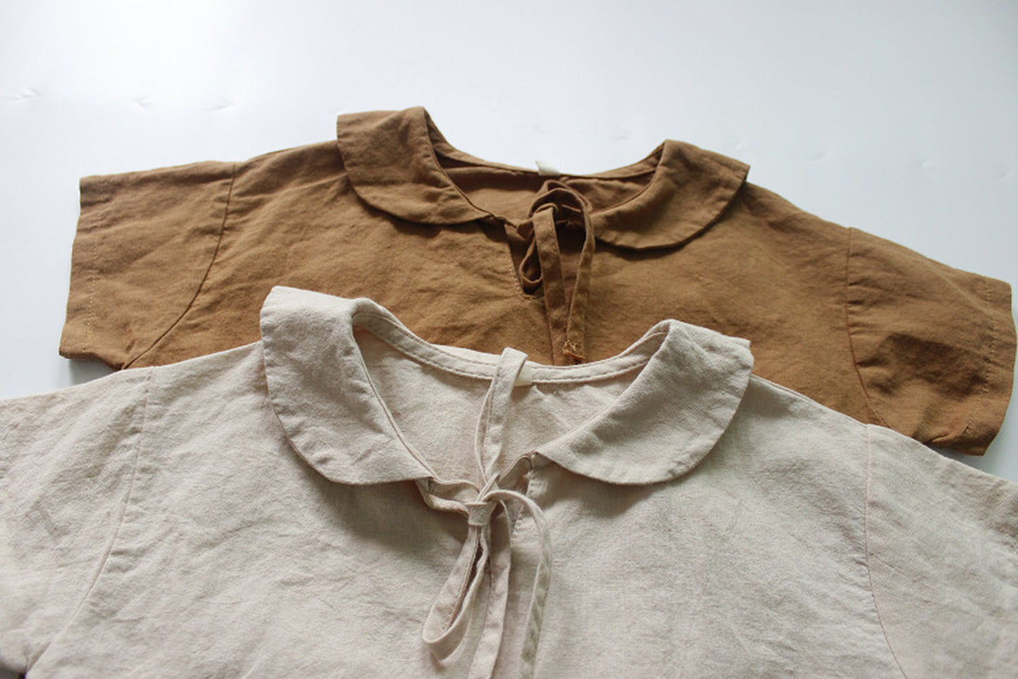 -キッズ セーラーカラー トップス 長袖ブラウス - mamahalo shop - 半袖シャツ・ブラウス -  べビー服 - 子供服 - 男の子 - 女の子