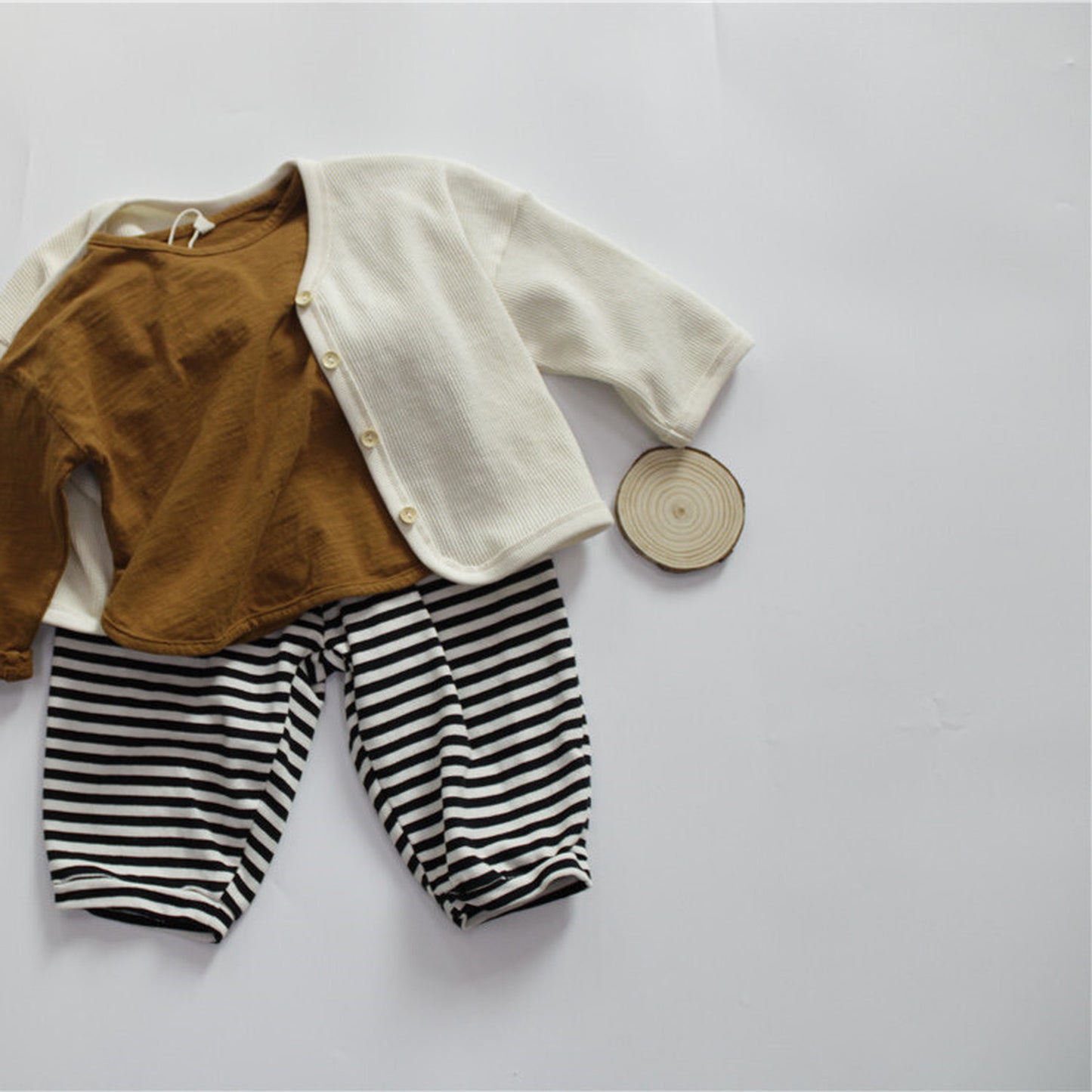 -キッズ シンプル 長袖 Tシャツ【mh-0000232】 - mamahalo shop - 長袖Tシャツ -  べビー服 - 子供服 - 男の子 - 女の子