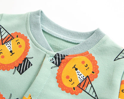 -ベビー タイガー ライオン 長袖ロンパース【mh0000379】 - mamahalo shop - 長袖ロンパース -  べビー服 - 子供服 - 男の子 - 女の子