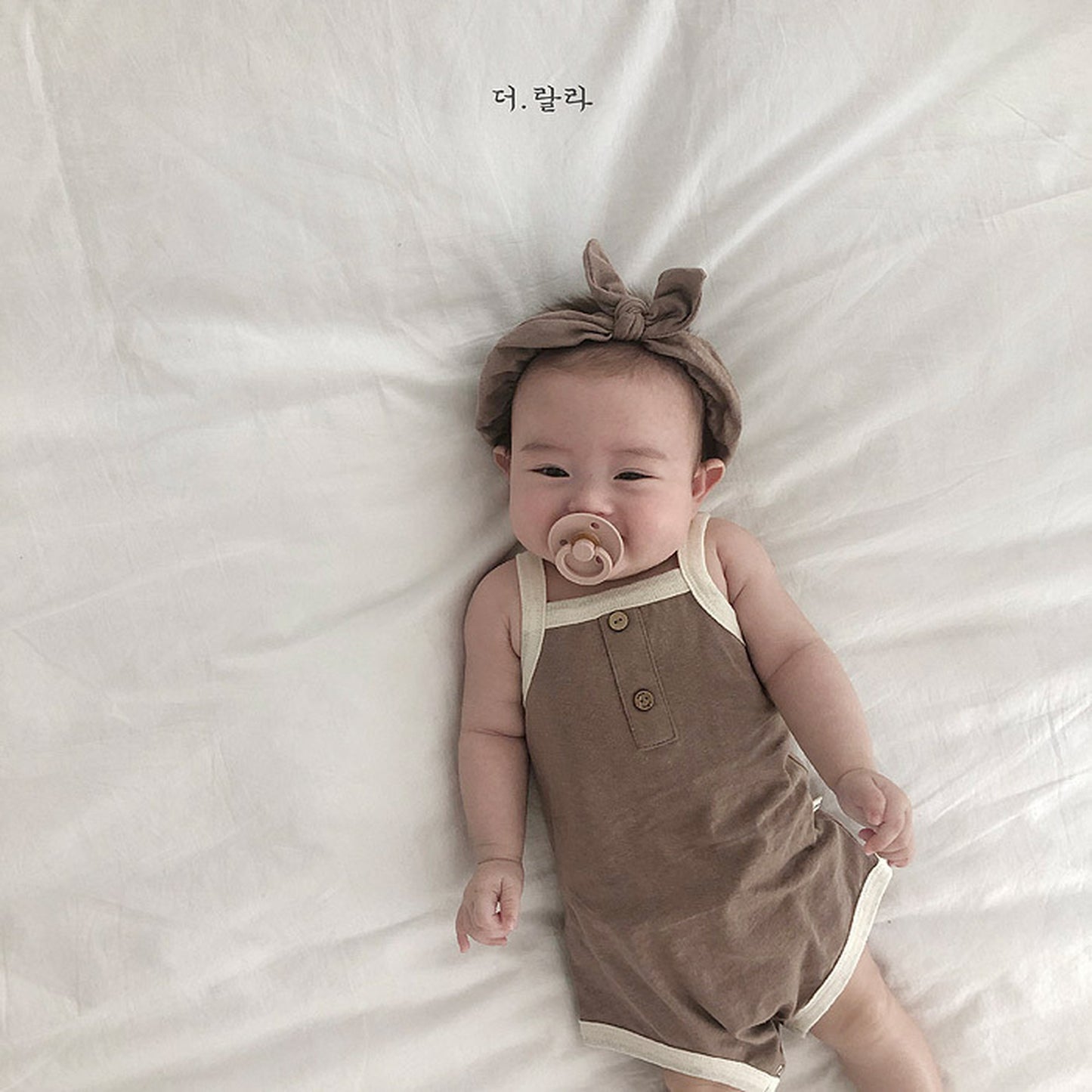 -ベビーロンパース キャミソールボディスーツ タンクロンパース 3カラー【mh0000535】 - mamahalo shop - ノースリーブロンパース -  べビー服 - 子供服 - 男の子 - 女の子