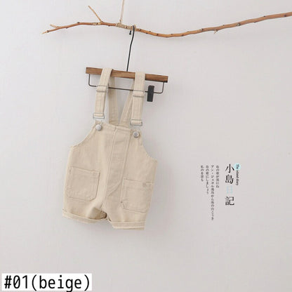 -キッズ シンプル オーバーオール サロペット【mh0000369】 - mamahalo shop - オーバーオール -  べビー服 - 子供服 - 男の子 - 女の子