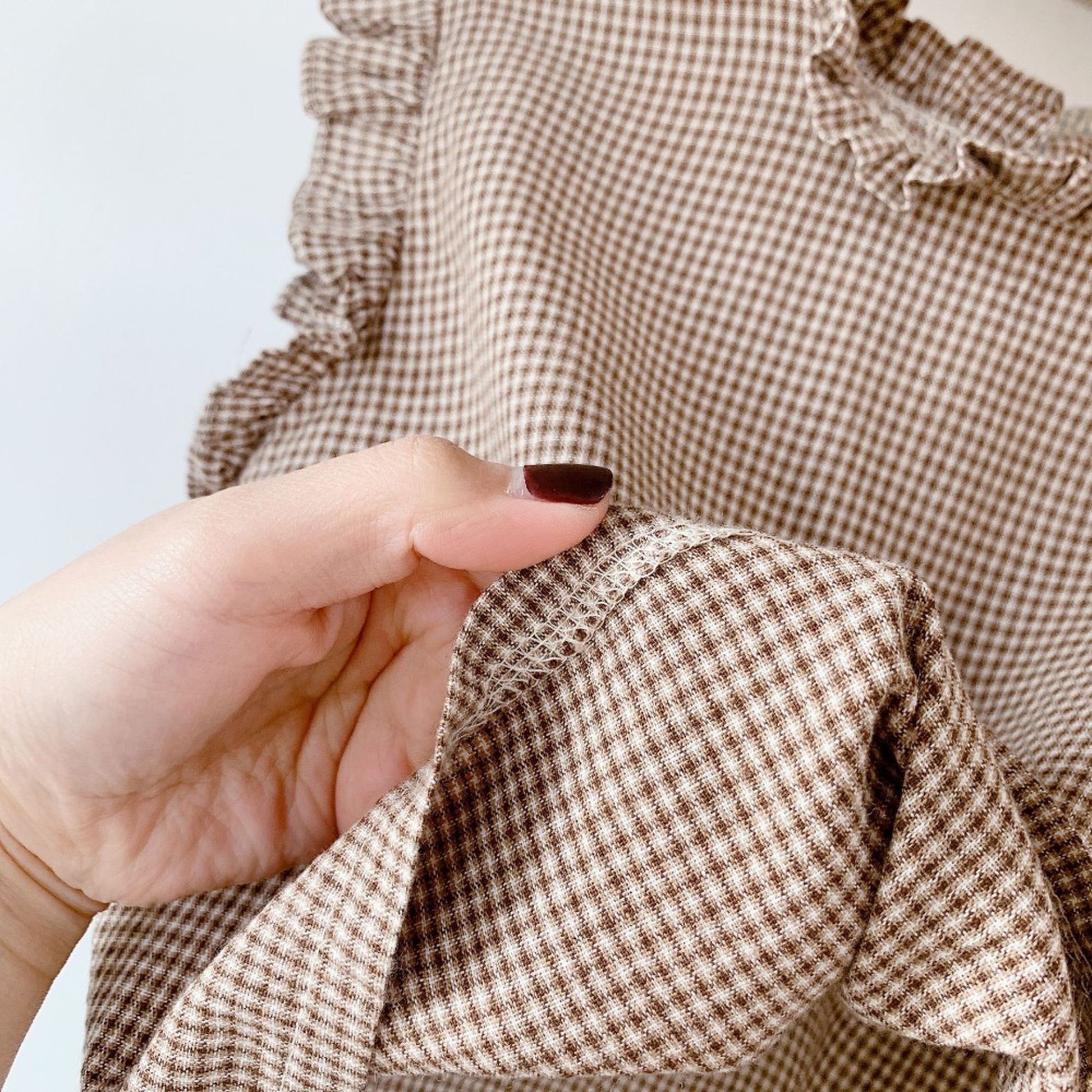 -キッズ ギンガムチェック ノースリーブ トップス - mamahalo shop - タンクトップ・キャミソール・ノースリーブトップス -  べビー服 - 子供服 - 男の子 - 女の子