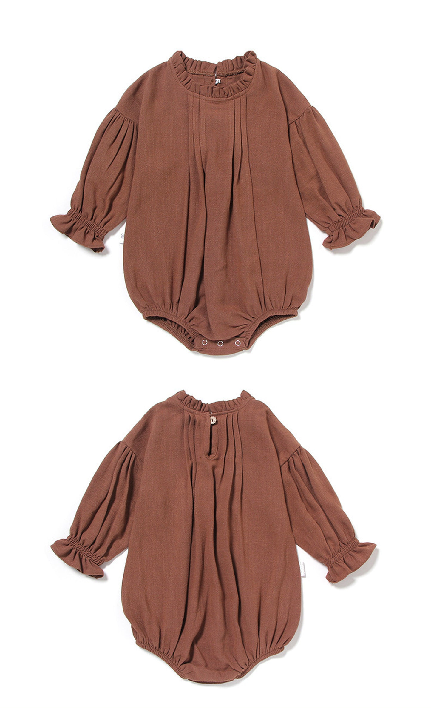 -ベビー 長袖 ふんわり ロンパース【mh0000404】 - mamahalo shop - 長袖ロンパース -  べビー服 - 子供服 - 男の子 - 女の子