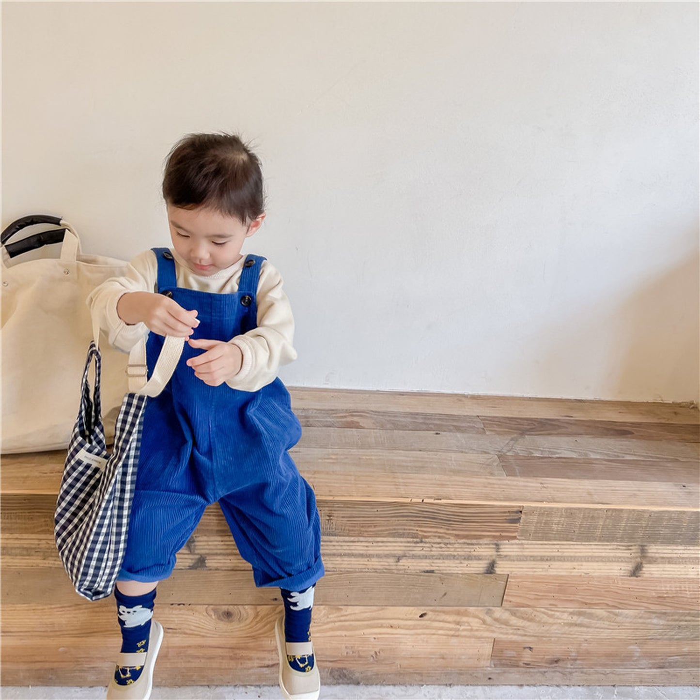 -キッズ コーデュロイ オーバーオール サロペット パンツ【mh0000399】 - mamahalo shop - オーバーオール -  べビー服 - 子供服 - 男の子 - 女の子