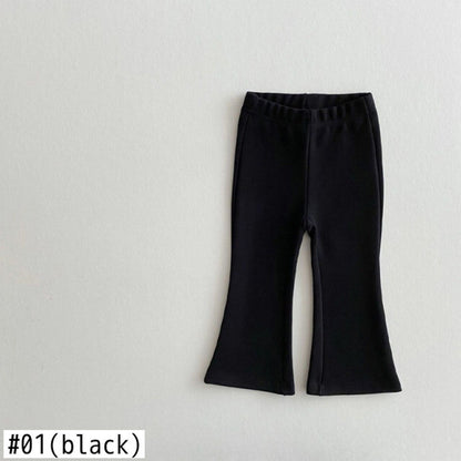 -ベビー キッズ レオパード チェック みずたま フレア パンツ - mamahalo shop - ロングパンツ・スウェットパンツ -  べビー服 - 子供服 - 男の子 - 女の子