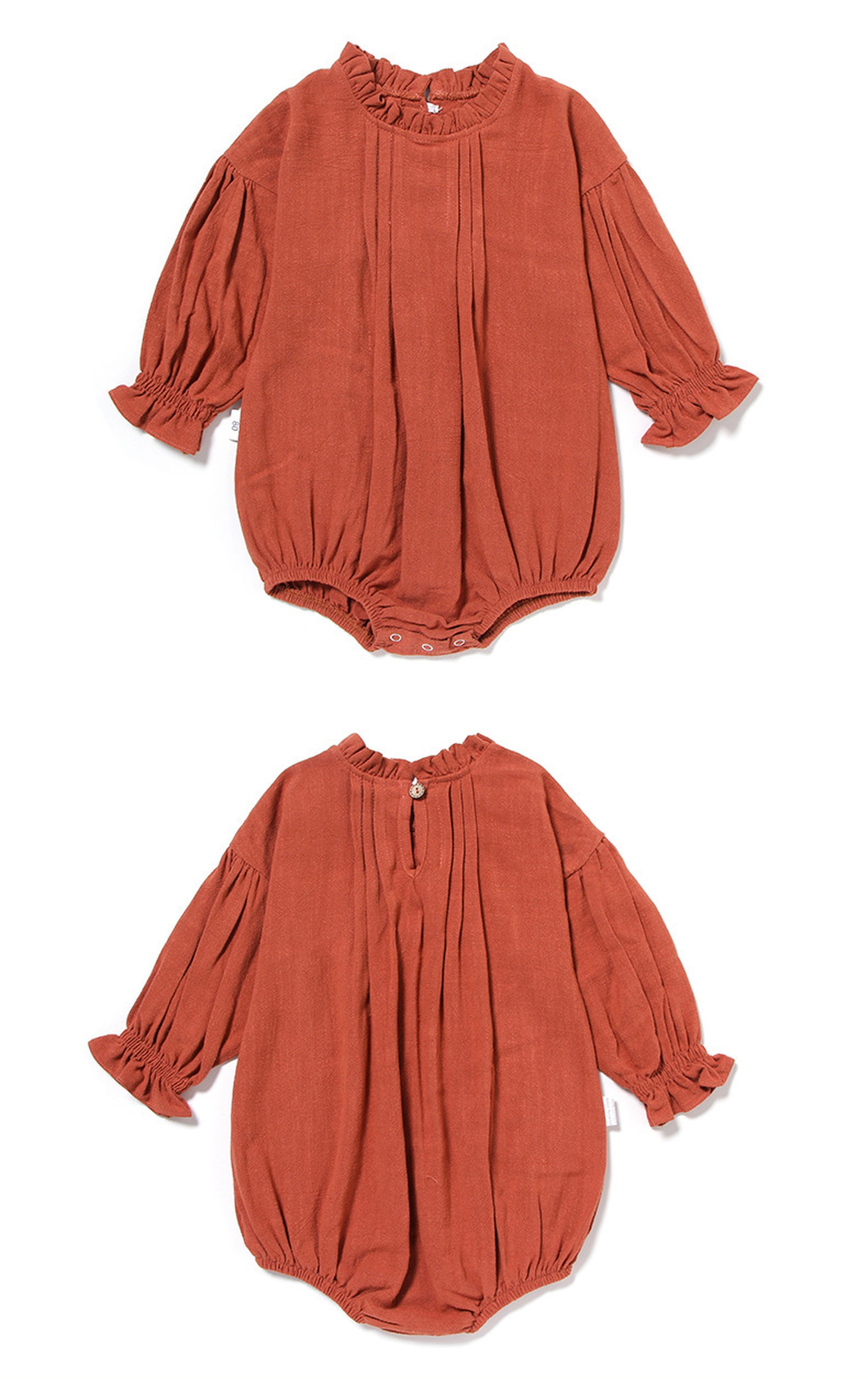 -ベビー 長袖 ふんわり ロンパース【mh0000404】 - mamahalo shop - 長袖ロンパース -  べビー服 - 子供服 - 男の子 - 女の子