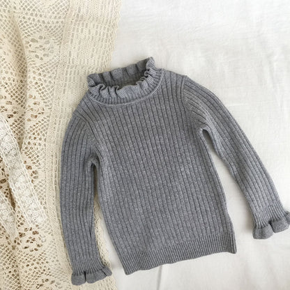 -キッズ ニット フリル トップス カットソー セーター【mh0000212】 - mamahalo shop - ニット・セーター -  べビー服 - 子供服 - 男の子 - 女の子