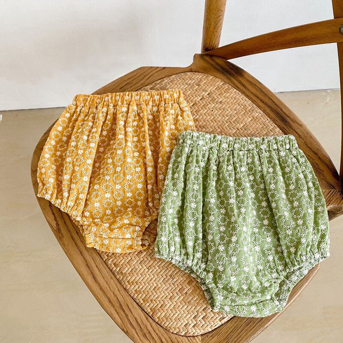 -ベビー フラワー 花柄 キャミチュニック ブルマー セット【mh0000467】 - mamahalo shop - ノースリーブセットアップ -  べビー服 - 子供服 - 男の子 - 女の子