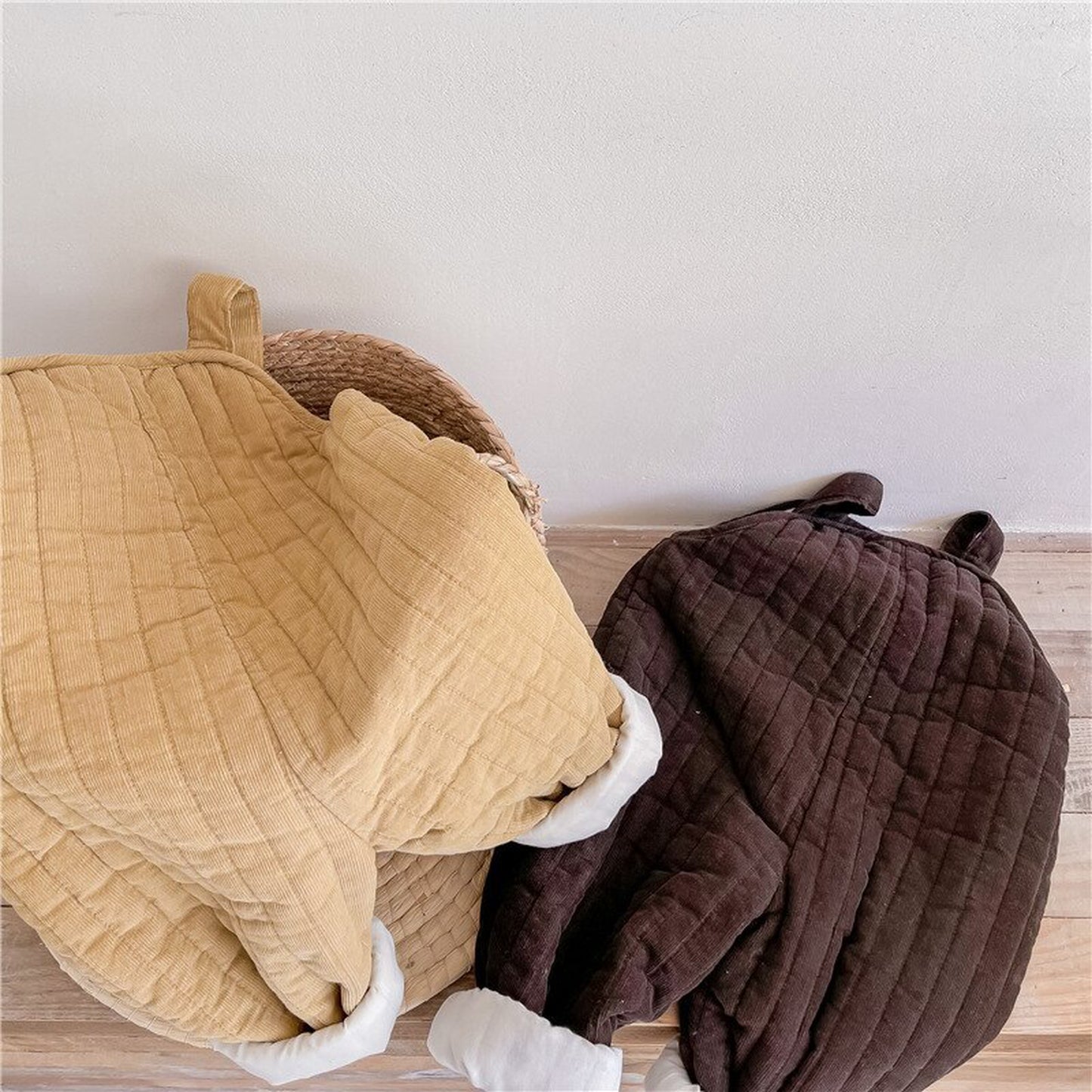 -キッズ コーデュロイ キルティング サロペット サスパンツ【mh0000254】 - mamahalo shop - オーバーオール -  べビー服 - 子供服 - 男の子 - 女の子