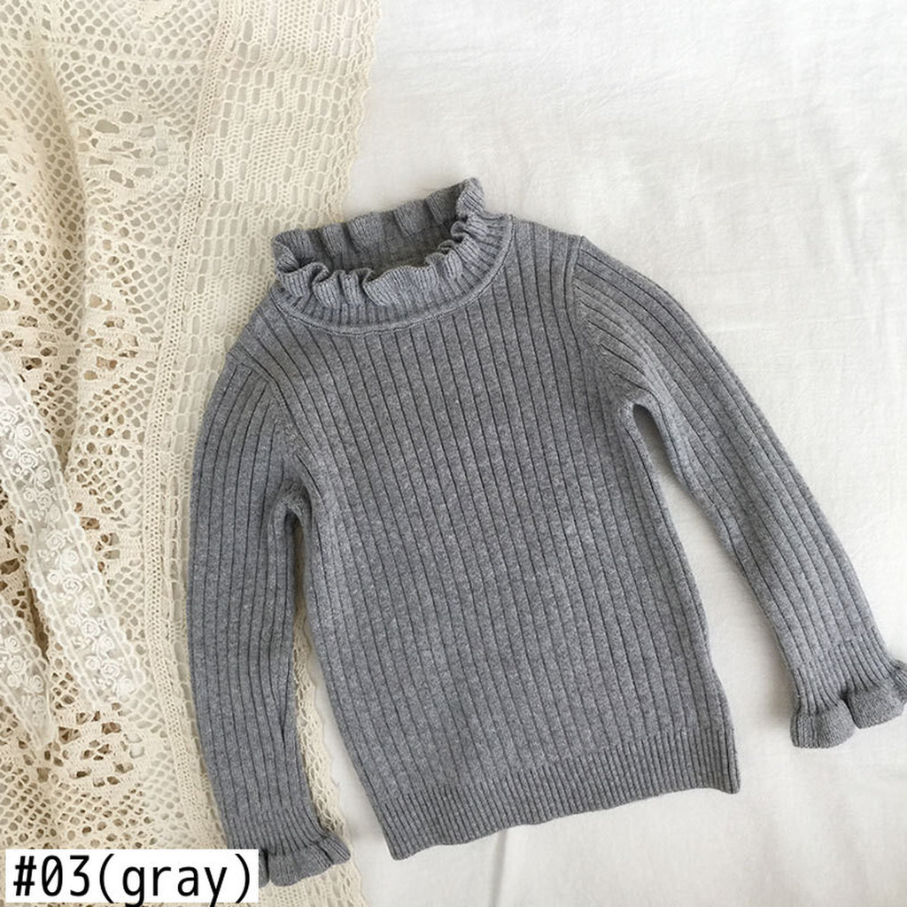 キッズ ニット フリル トップス 48957192 - mamahalo shop - ニット・セーター - ベビー服 - 子供服 - 男の子 - 女の子