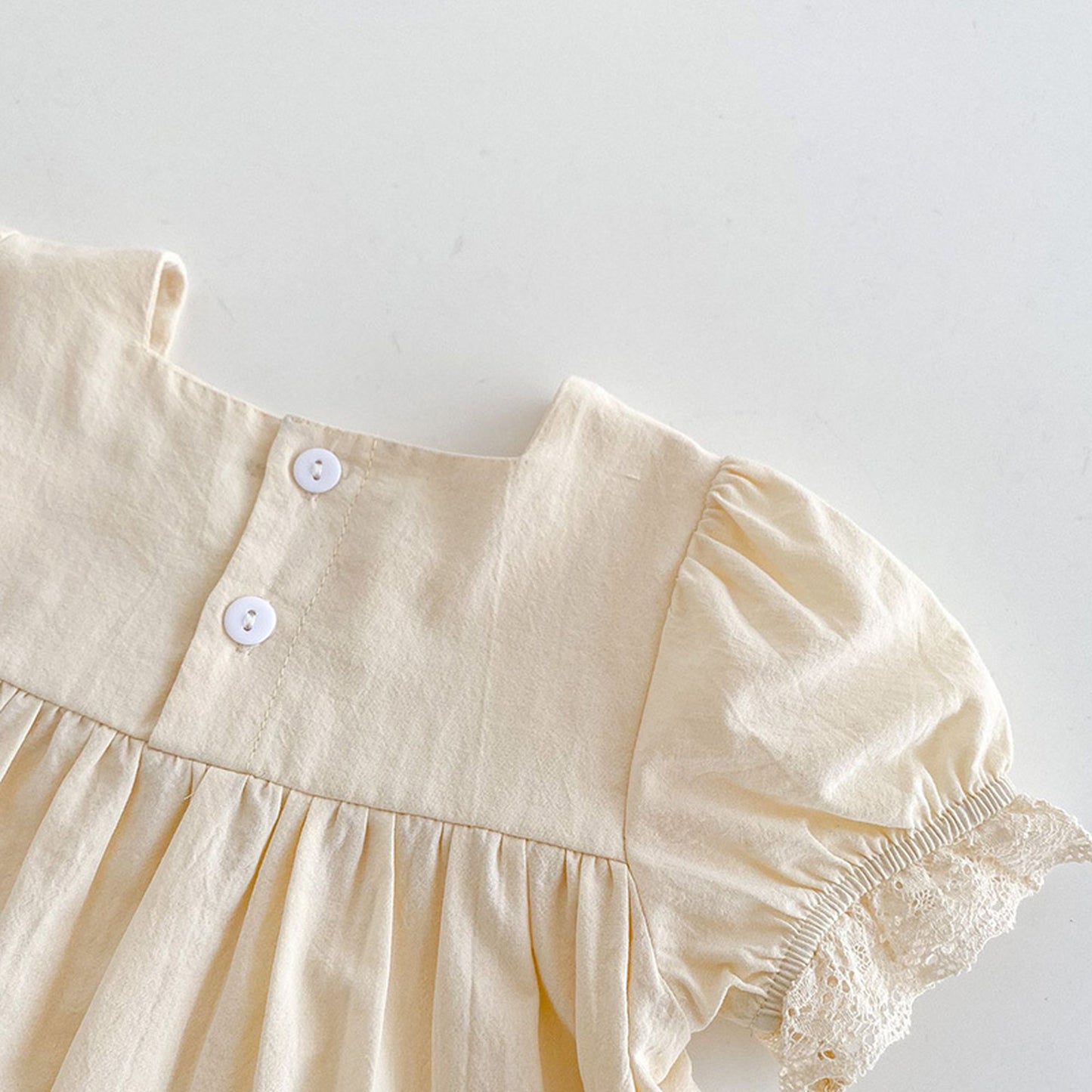 -☺︎ ベビー フラワー 刺繍 セットアップ 半袖 ブラウス ブルマ パンツ - mamahalo shop - 半袖セットアップ -  べビー服 - 子供服 - 男の子 - 女の子